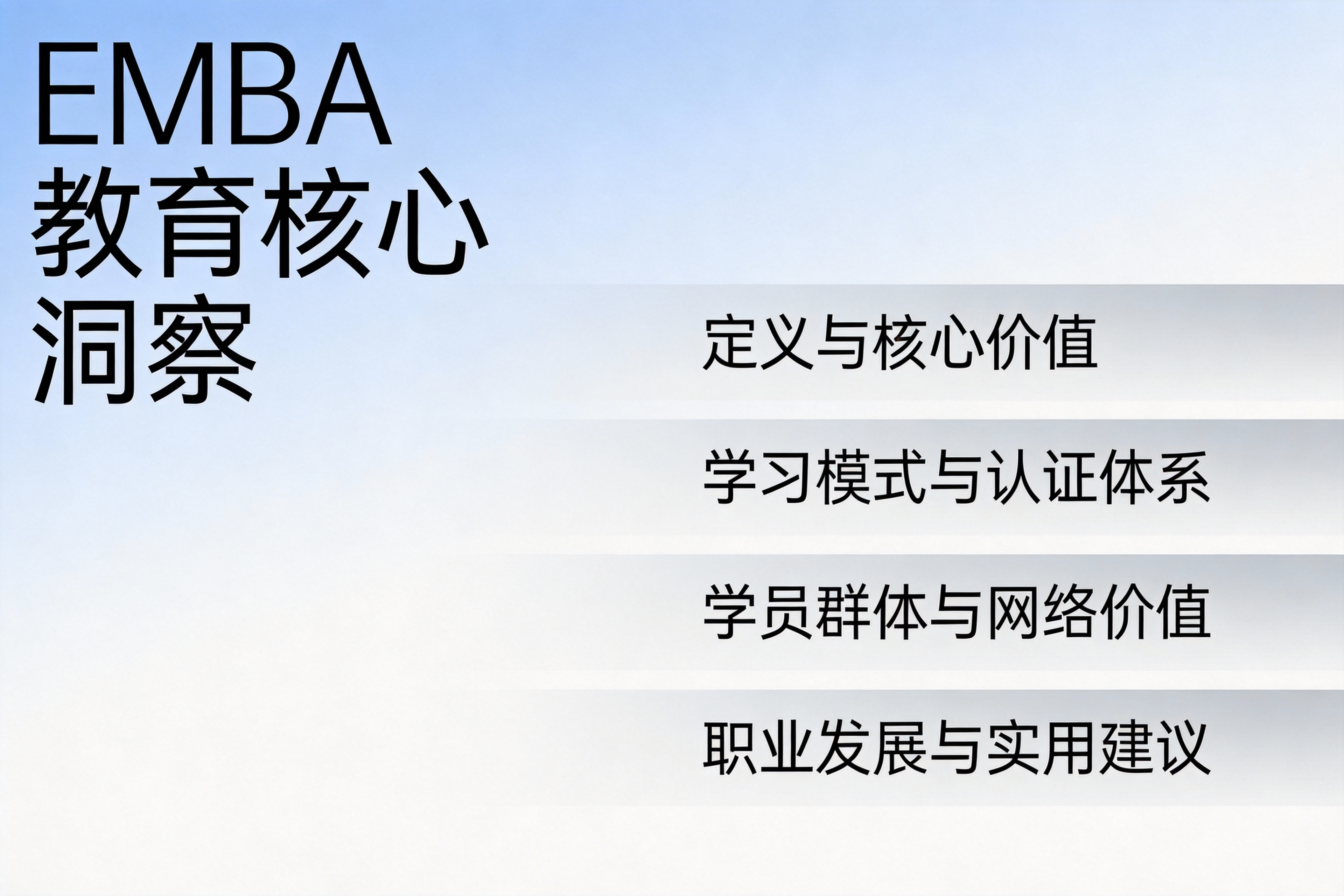 EMBA报考条件：资格要求与职业发展价值