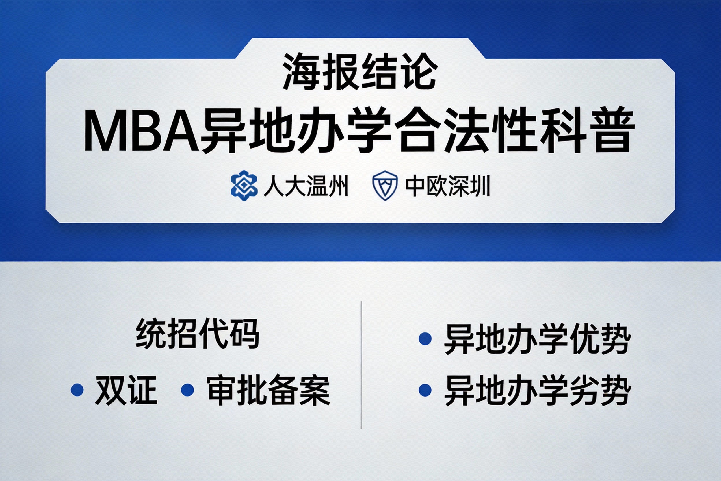 MBA异地办学是否合法？与在本部读有哪些不同？