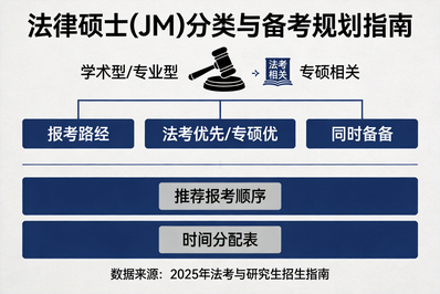 法律硕士（JM）：法学与非法学的区别，法考+专硕如何规划？