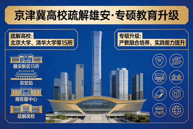 15所京校迁雄安！专硕培养迎来新变局，机遇与布局全解读