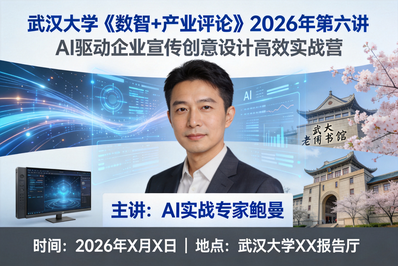 数智+产业评论丨鲍曼：AI驱动企业宣传创意设计高效实战营，低成本高产出的智能创作革命